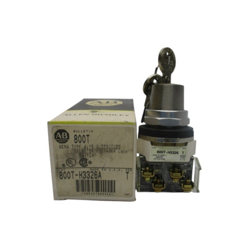 ALLEN BRADLEY 800T-H3326A SER. T (BK/YL) NSMP