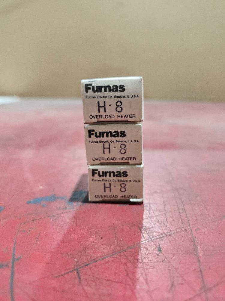 NEW IN BOX LOT OF 3 FURNAS THERMAL OVERLOAD HEATER ELEMENTS H-8