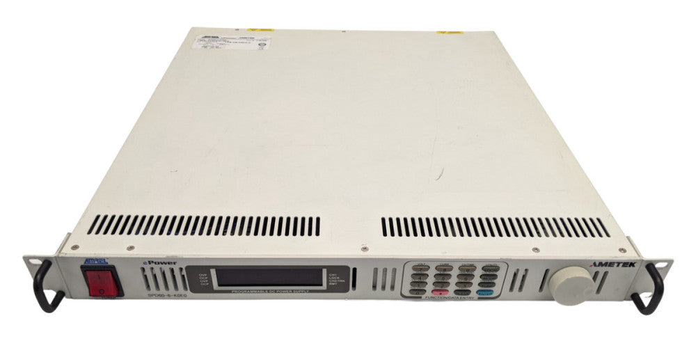 Ametek Amrel SPD60-6-K0E0 Rev D ePower Programmable DC Power Supply 60V 6A