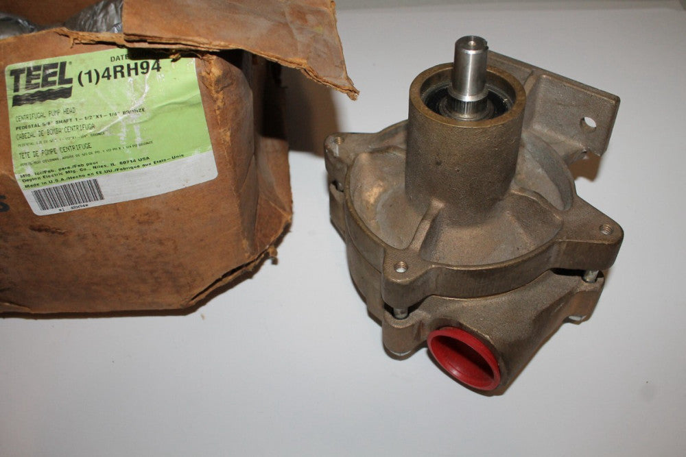 Teel 1.5HP Rated Bronze Pedestal Pump 110GPM 4RH94 NEW!