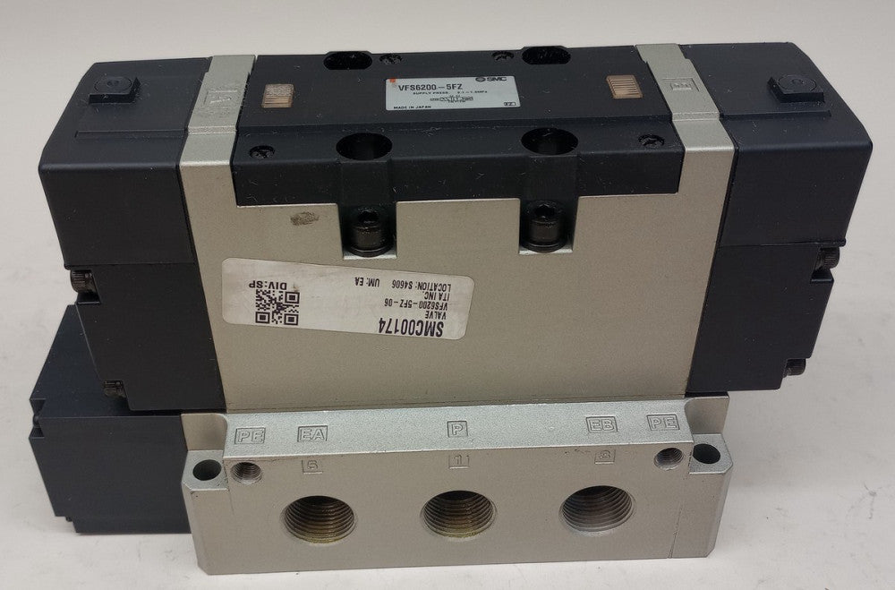 SMC VFS6200-5FZ-06 Solenoid Valve VFS 5 Port 2 Position Double Function