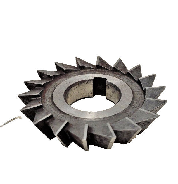 UTD ANGLED MILLING CUTTER HS 2-3/4" DIAMETER 1/2" WIDTH 1" ARBOR 18-TEETH 60°