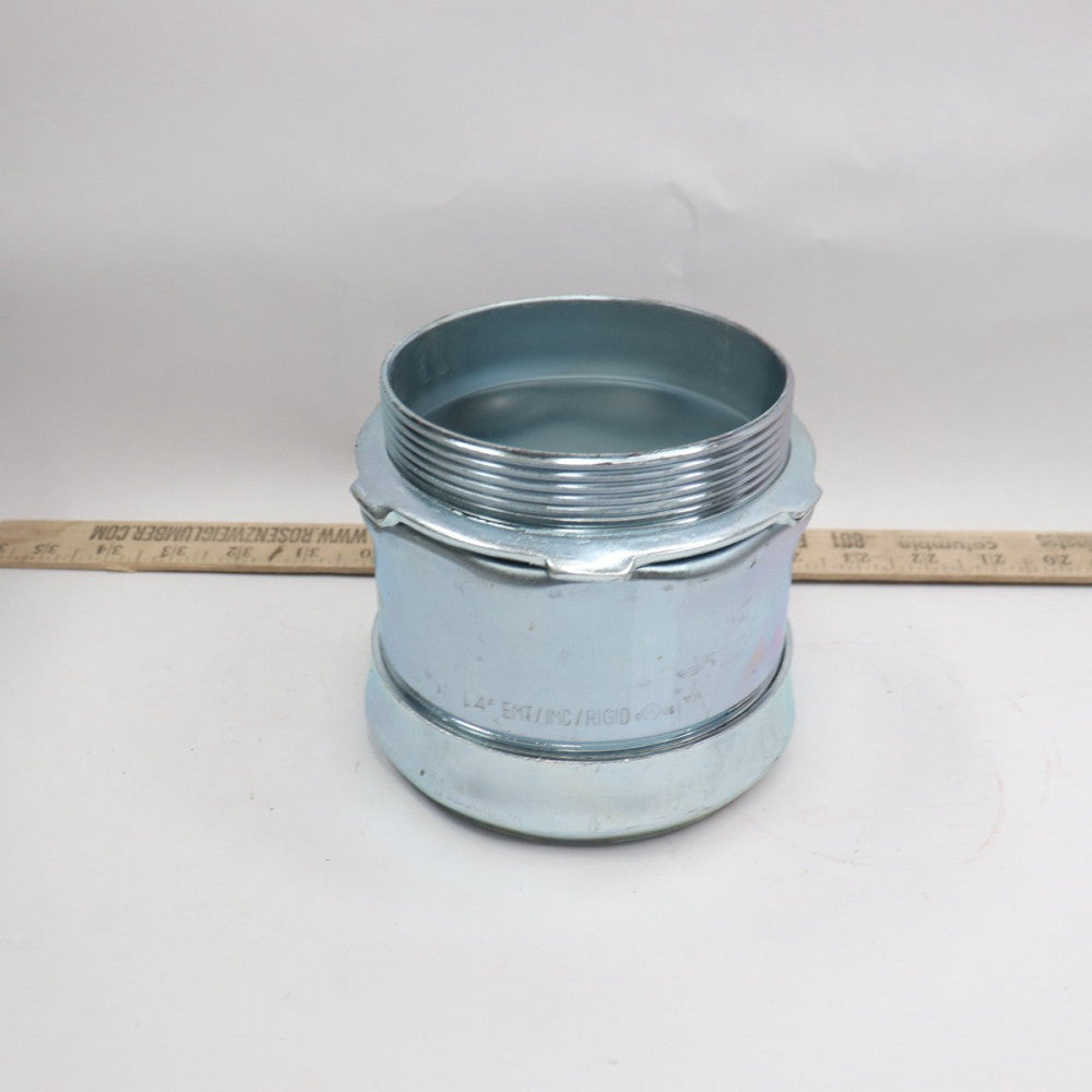 EMT Compression Connector Steel 4" 