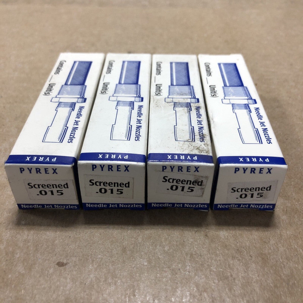 NEW Gatewood Needle Jet Nozzle .015 Stainless Steel Screened (LOT OF 4)