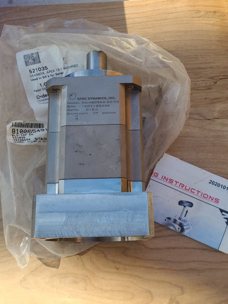 Apex Dynamics AB090A-S2-P2 Planetary Gear Box Servo Speed Reducer 15:1 Ratio