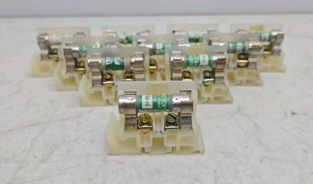 10 Pack Square D 9080 GF6 Fuse Holder Terminal Block With Fuses See Pictures 