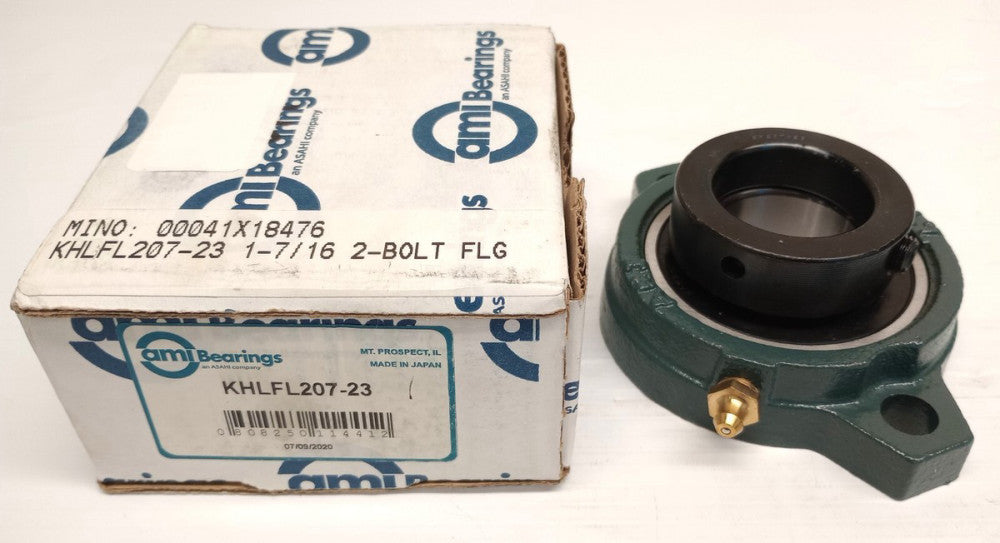 AMI KHLFL207-23 1-7/16" Bore 2-Bolt Flanged Bearing W/Eccentric ER207-23 Collar