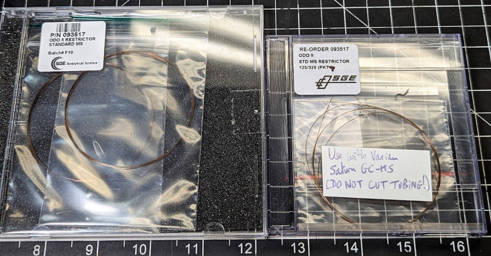 (3) 093517 SGE (125µm ID) 125/320 ODO II TRANSFER LINE TUBING [RS#9]