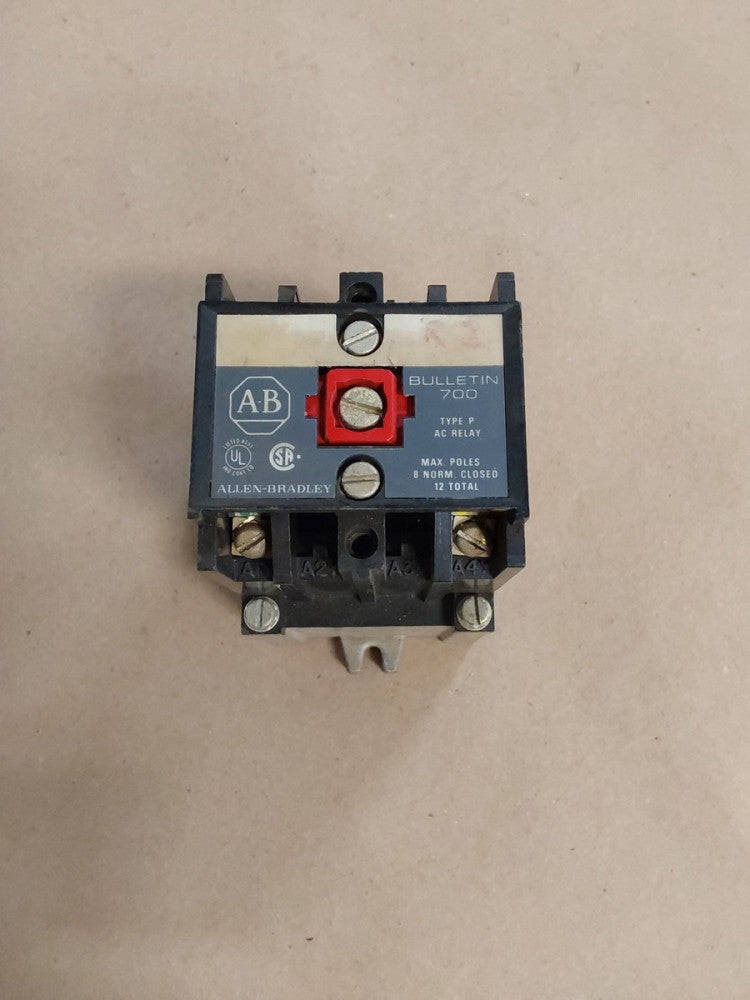 Allen Bradley Bulletin 700 Type P 700-P200A4 AC Relay Preowned