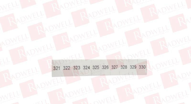 PHOENIX CONTACT ZB 6,LGS:FORTL.ZAHLEN 321-330 / ZB6LGSFORTLZAHLEN321330 (NEW NO