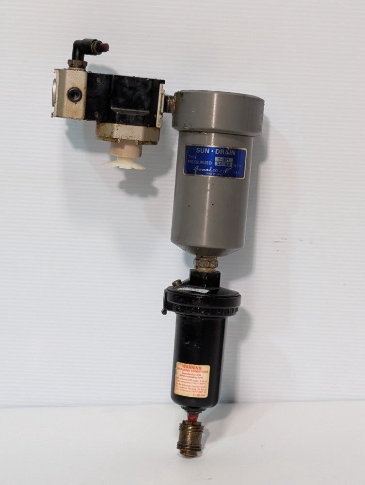Sanai Sun Drain Type Y-301 Pneumatic Line Drain, Pressurized 3.0~9.9kg/cm2