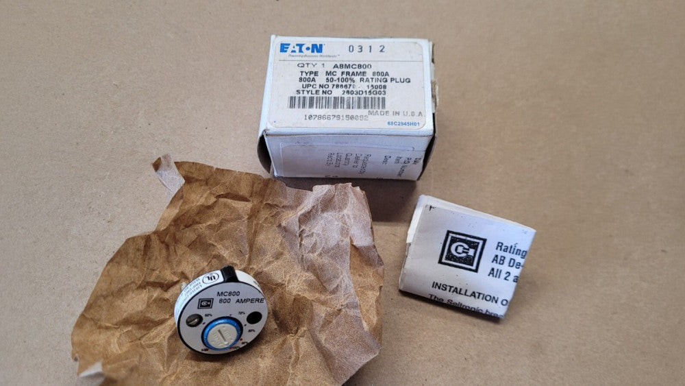 Eaton / Cutler Hammer A8MC800 Type MC Frame 800 Amp Circuit Breaker Plug