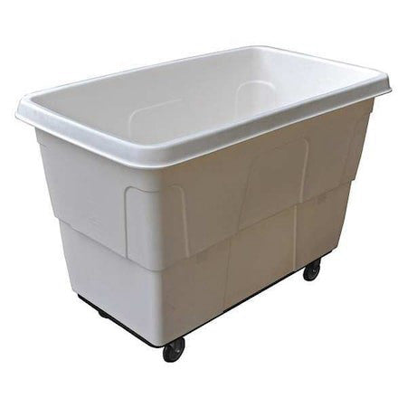 Zoro Select 36Fl36 Cube Truck,5 Cu. Yd.,800 Lb. Cap,White