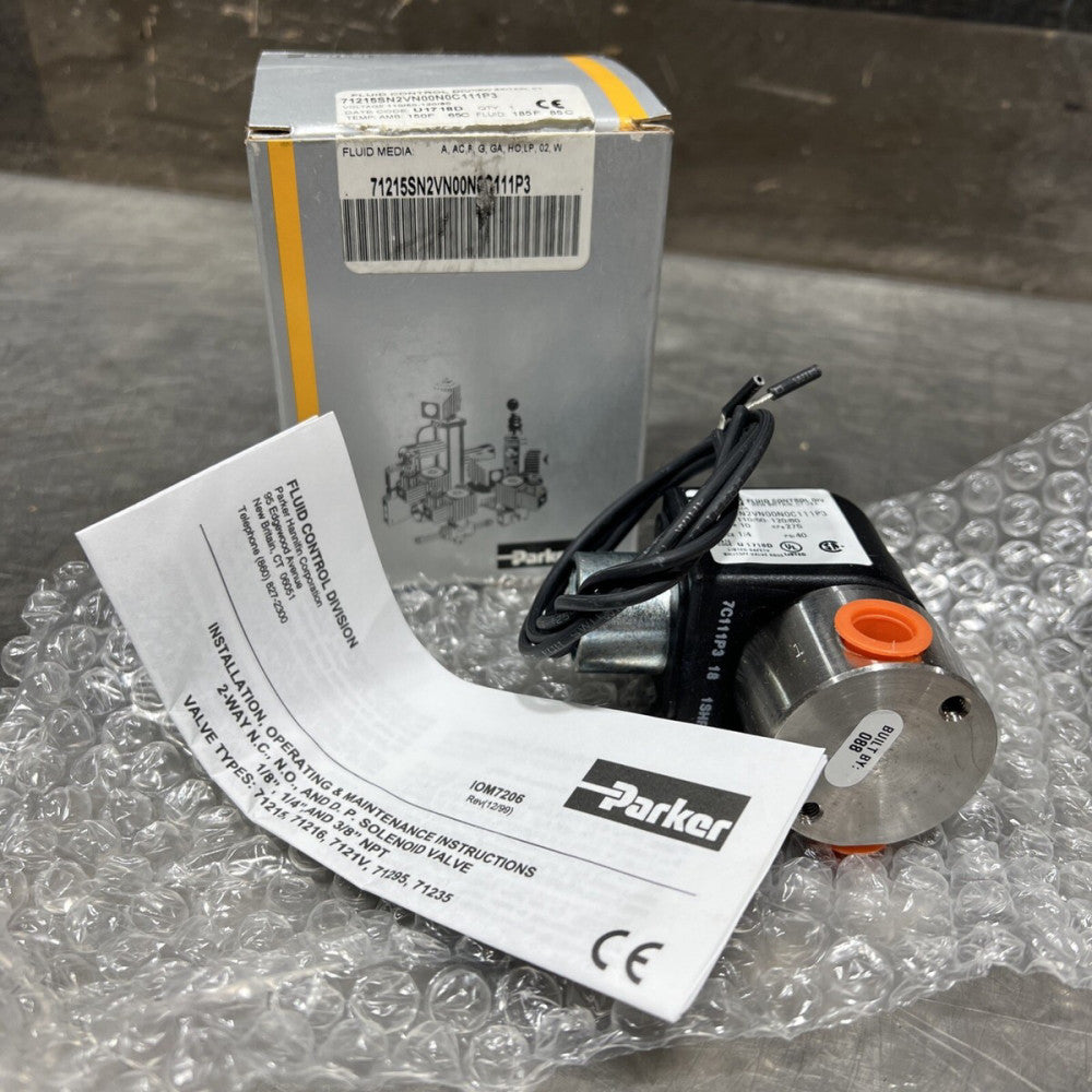 PARKER 71215SN2VN00N0C111P3 Solenoid Valve Nos Surplus