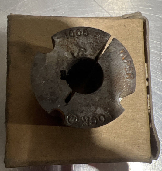 1008 Taper Bushing 1/2" Keyed Bore Nos Surplus