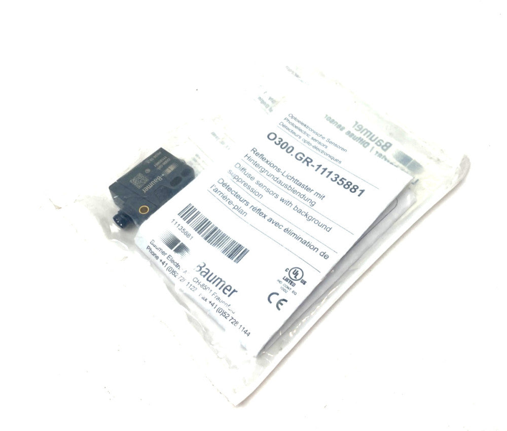 Baumer O300.GR-PV1T.72N Light Barrier/Diffuse Photoelectric Sensor 11135881