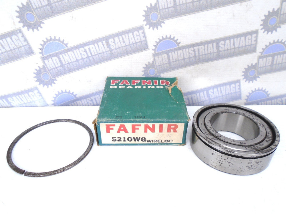 Fafnir - 5210WG - Double Row ANGULAR CONTACT Bearing - 50mm x 90mm x 1.1875"