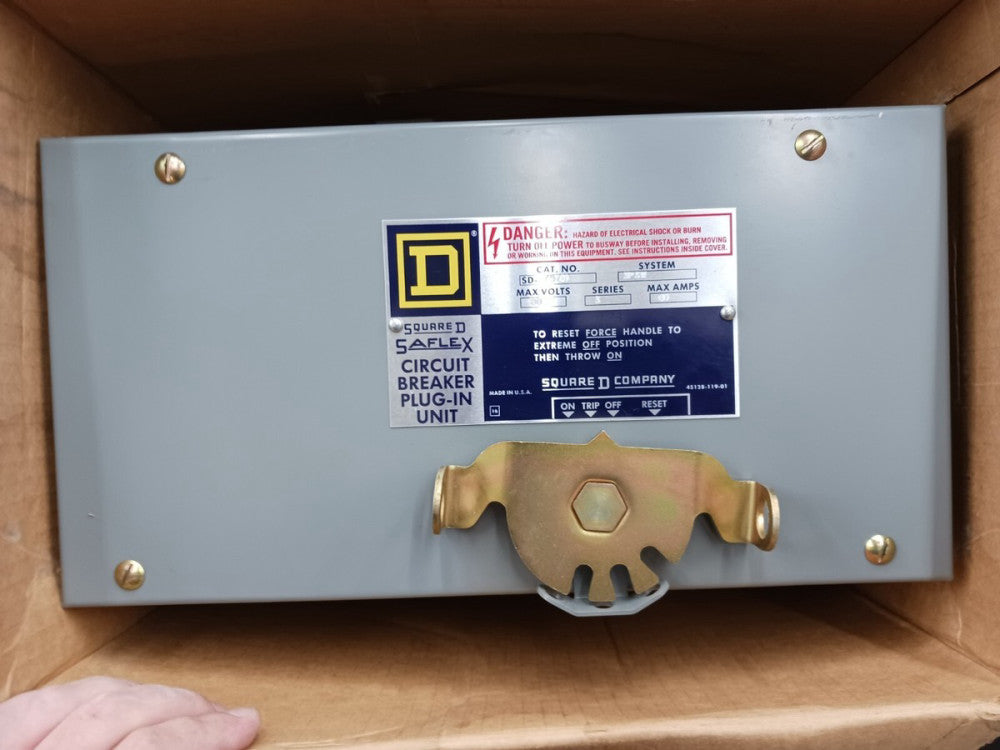 NEW SQUARE D 60 AMP CIRCUIT BREAKER BUSWAY PLUG IN UNIT 3P 3W FAP36060 SD-75760