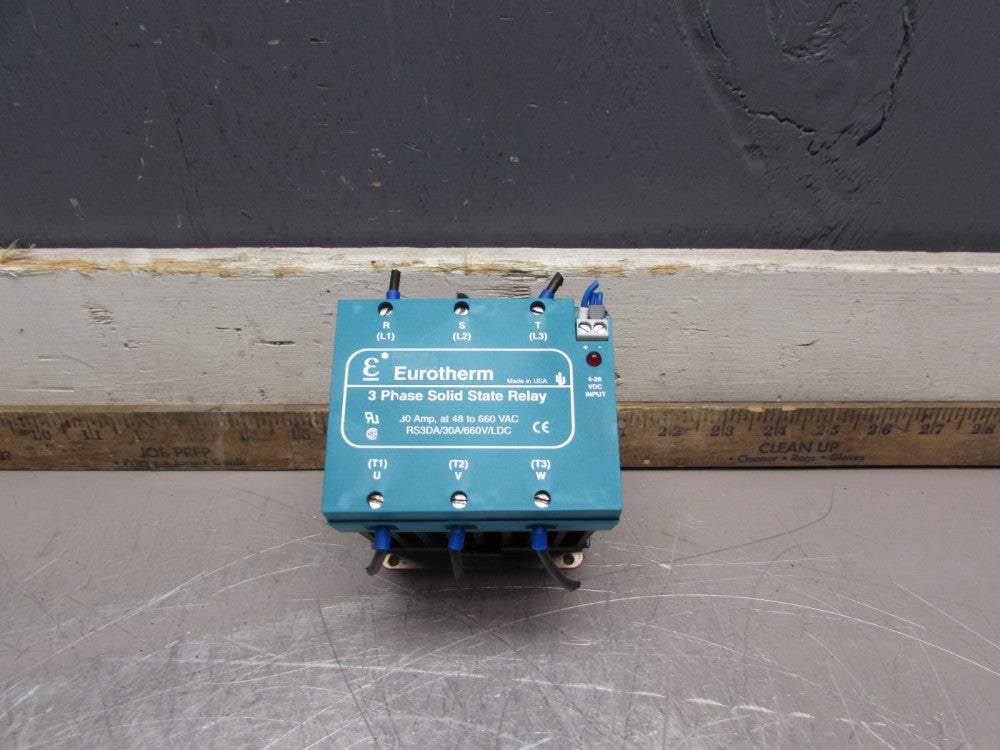 EUROTHERM RS3DA/30A/660V/LDC SOLID STATE RELAY 48-660VAC 30AMP  USED TAKEOUT !!