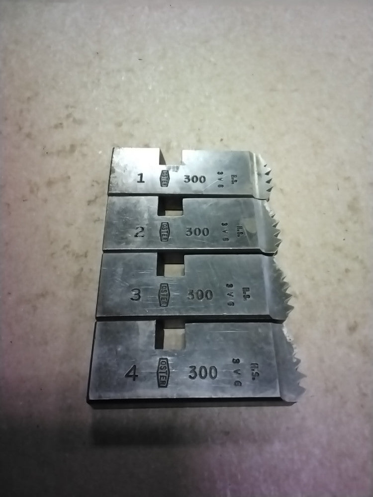 Oster Series 300 Threading Die Set 1-1/2”-6 NC #1,#2,#3,#4