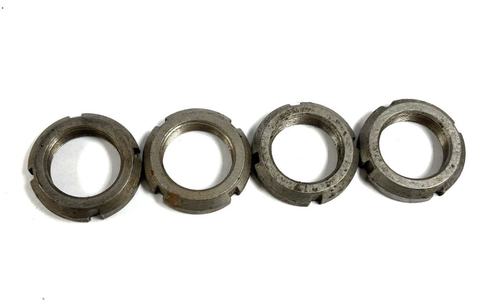 LOCKNUT 90N TPI: 18 HOLE DIA: 1-1/8" OVERALL DIA: 1-3/4" 13/32" THICK LOT OF 4