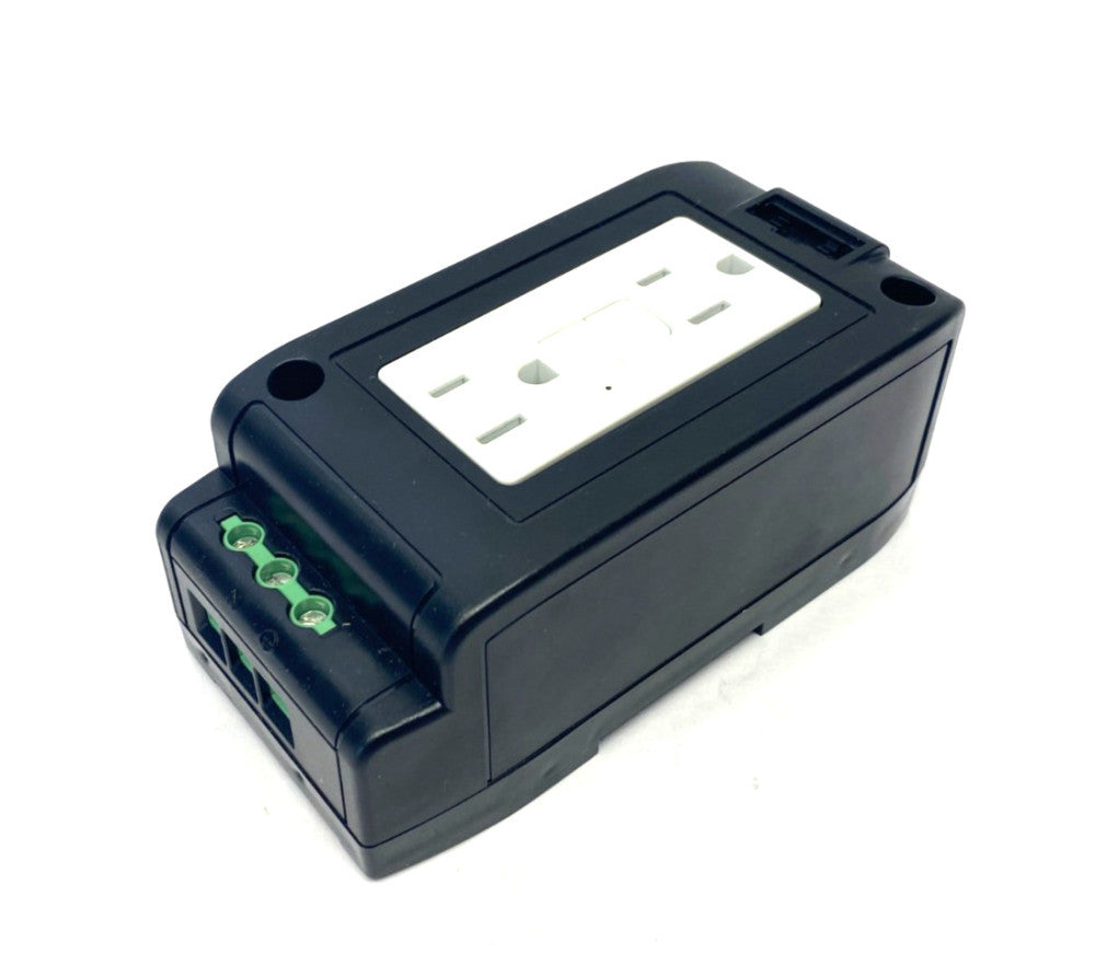 Murrelektronik 67980 Duplex Power Socket NEMA (GFCI) for DIN Rail