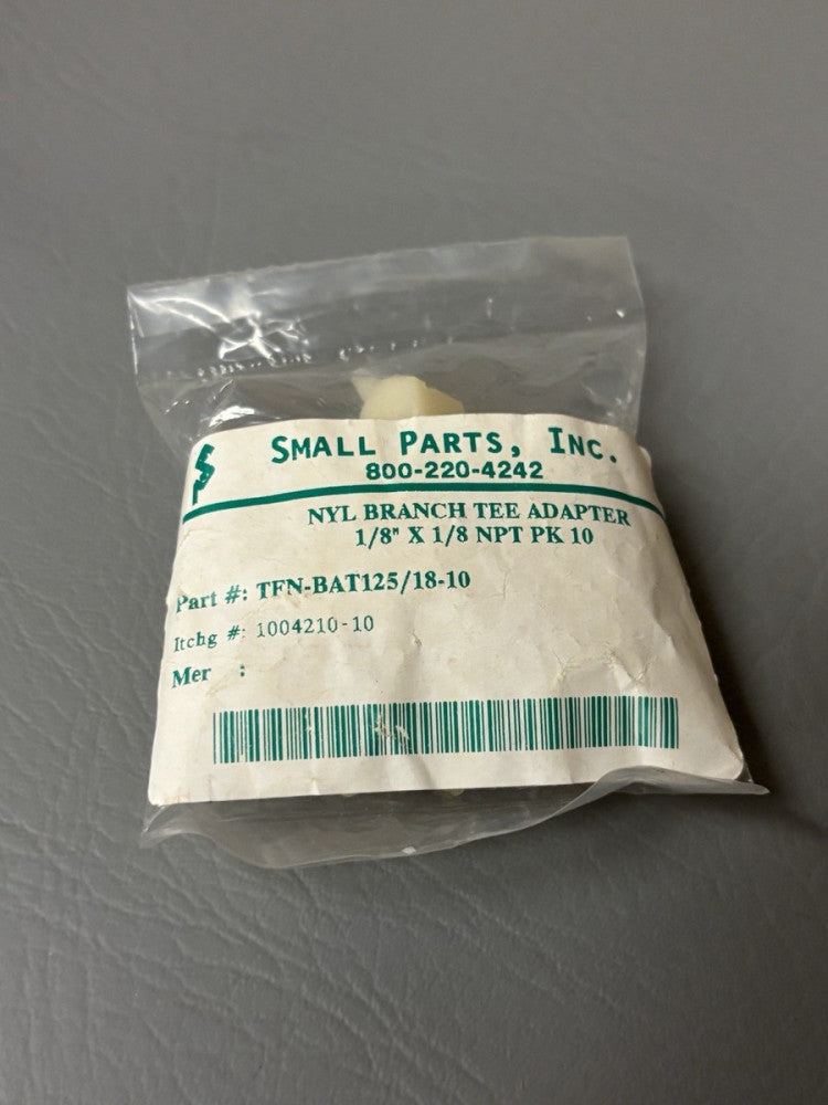 10- Small Parts Inc Nylon Branch Tee Adapters 1/8" x1/8" TFN-BAT125/18-10