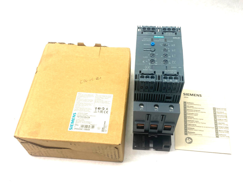 Siemens 3RW4047-1BB04 SIRIUS Soft Starter S3 106 A, 55 kW/400 V
