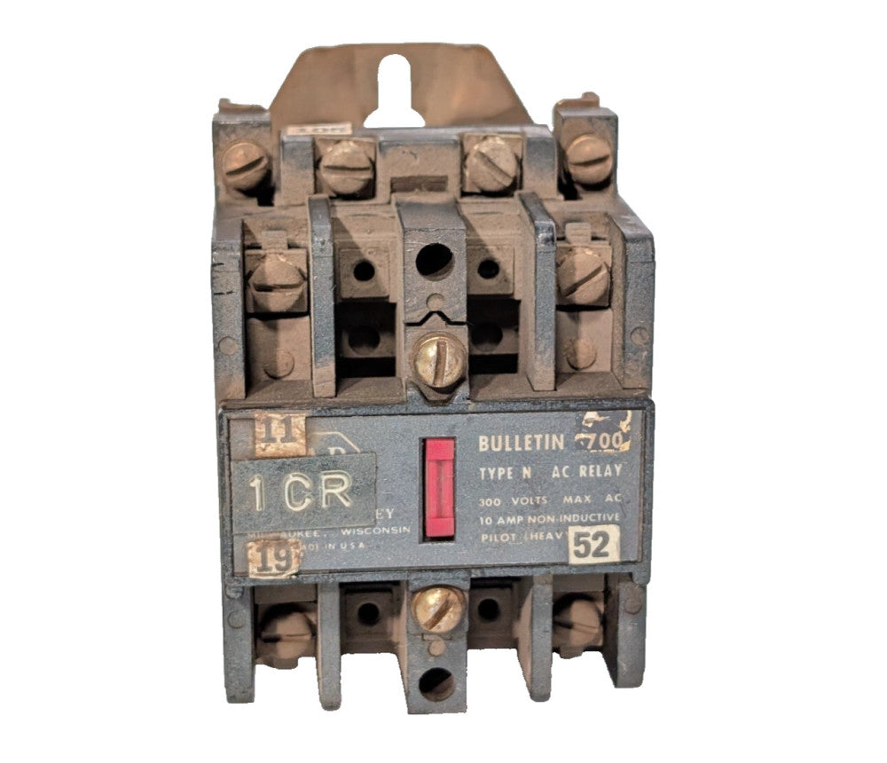 Allen Bradley 700-N200A1 AC Control Relay, Ser B, Bulletin 700 Type N, 110-120V