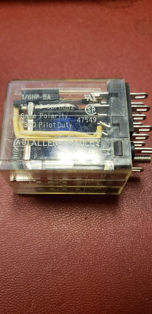 NEW ALLEN BRADLEY 47549 RELAY 1/6HP 5A 50/60HZ ( B2-2A)