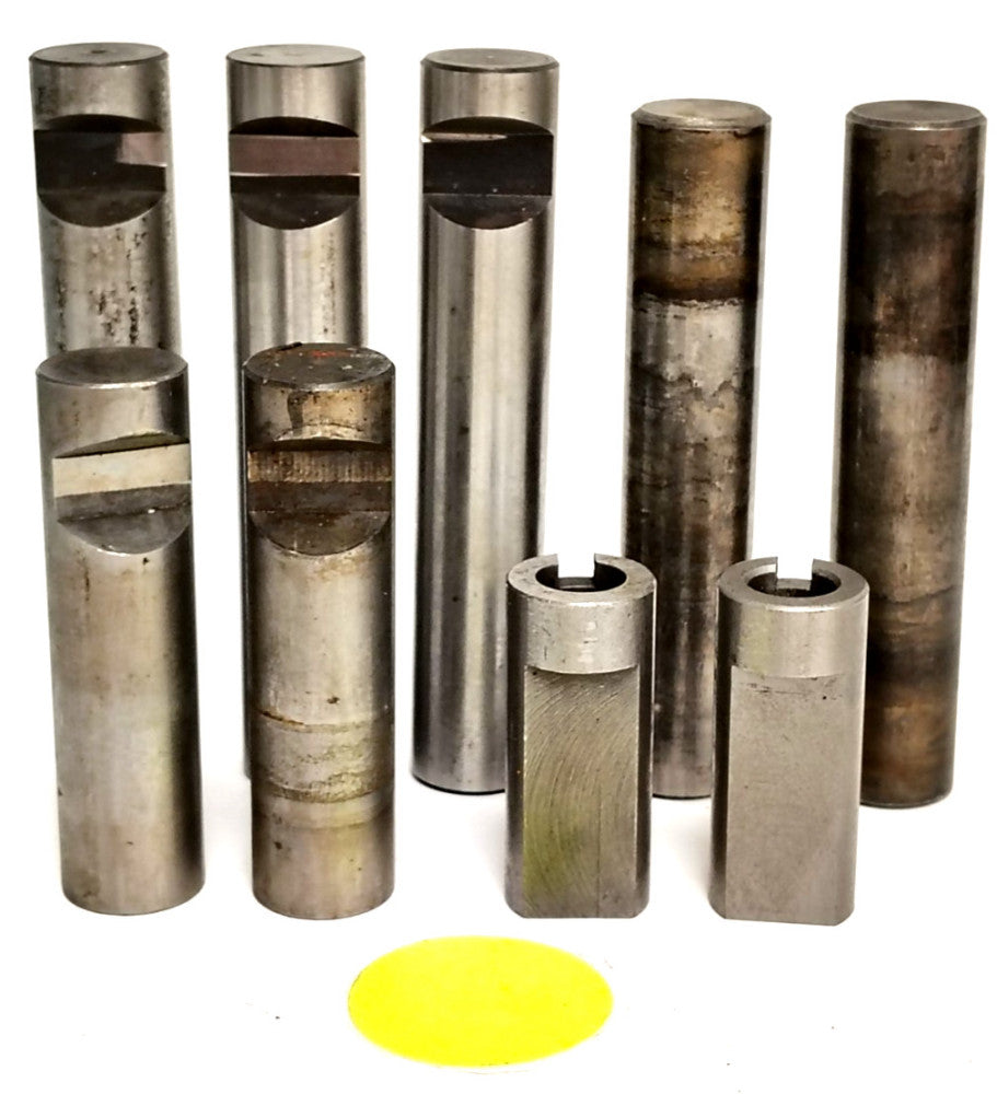 ASSORTED LOT CARBON STEEL TROLLEY SPRING PINS 4"- 1-3/4" OAL **LOT OF 9**