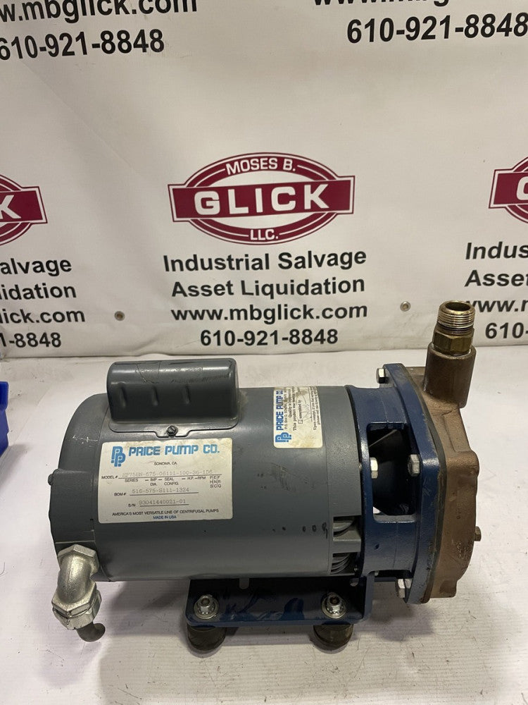 Price Pump HP75BN-575-06111-100-36-1D6 1HP 2850/3450RPM 230/115V 1PH