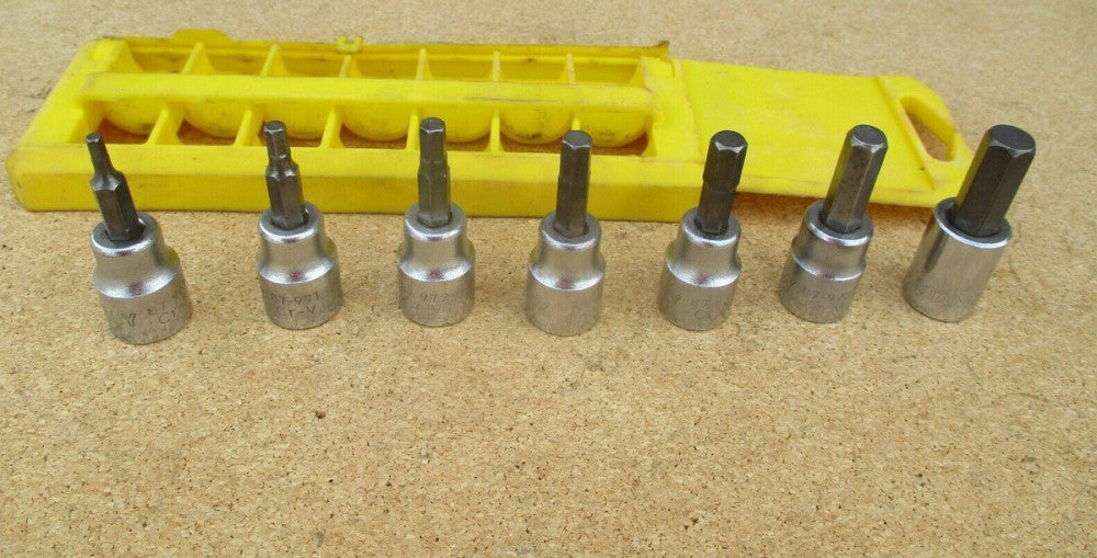 STANLEY Metric Hex Bit Socket Set 3/8" Drive - Set of 7