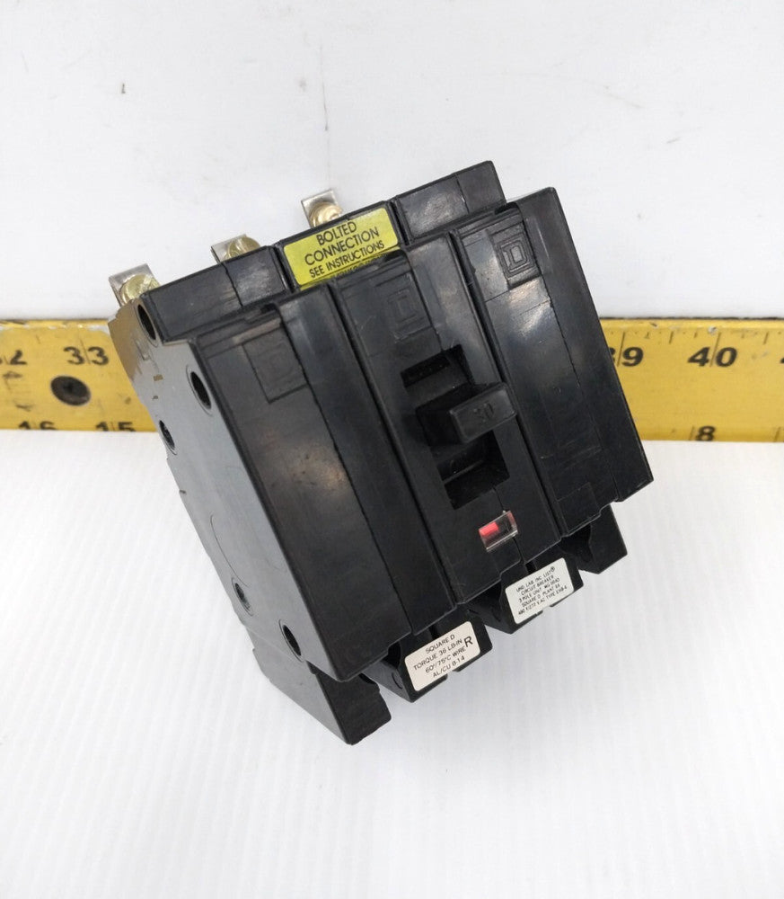 SQUARE D 30 AMP BOLT ON CIRCUIT BREAKER 480Y/277 VAC 3 POLE  EHB34030