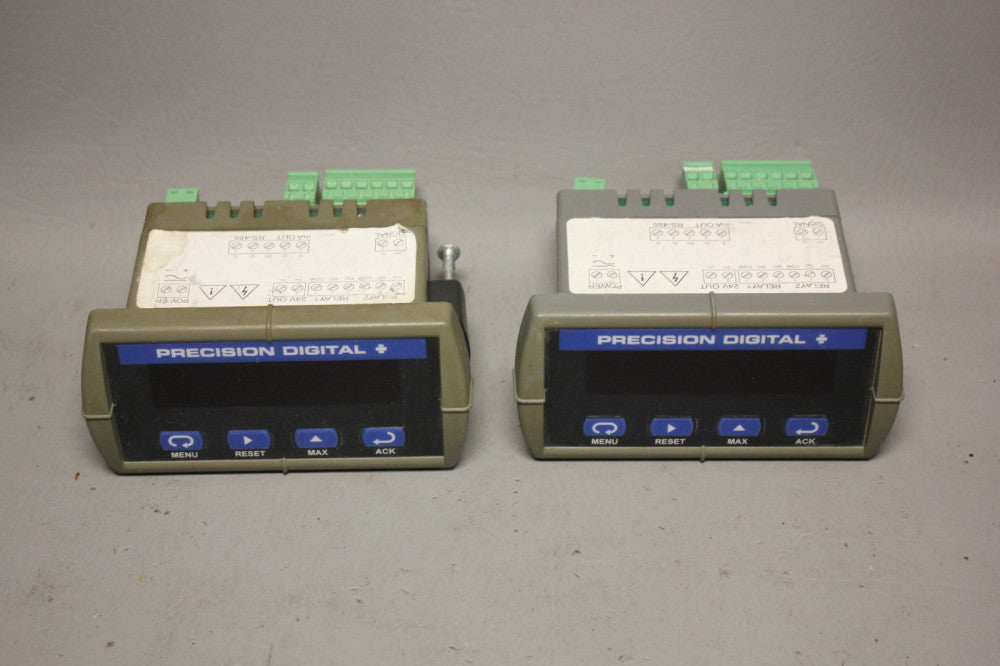 LOT OF 2 PRECISION DIGITAL JAVELIN D VOLT METERS PD644-6R5-14