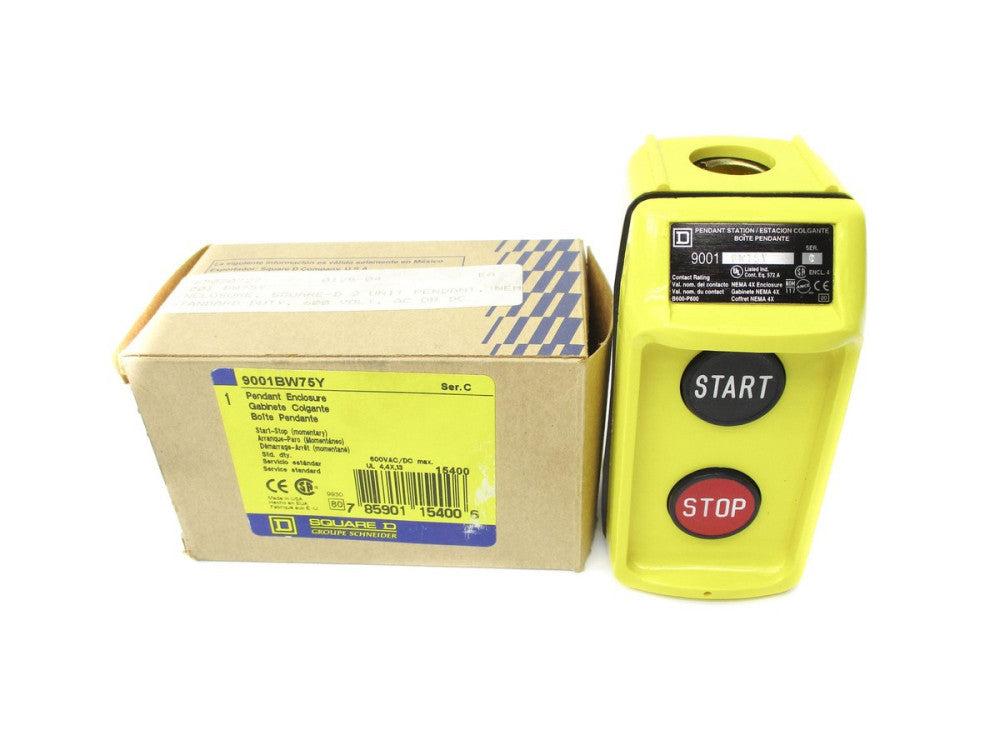 SQUARE D 9001BW75Y SER. C 600VAC/DC NSMP