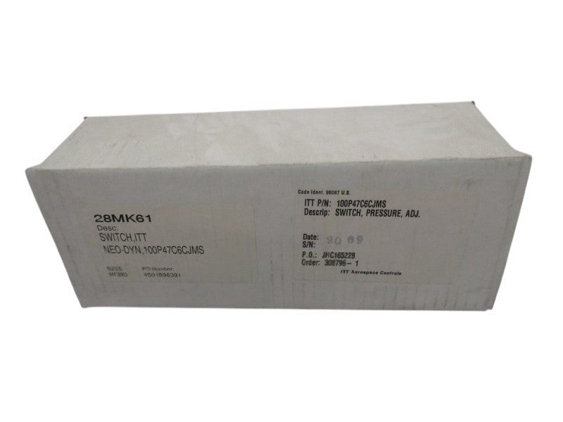 ITT 100P47C6CJMS ADJUSTABLE PRESSURE SWITCH  NSMP