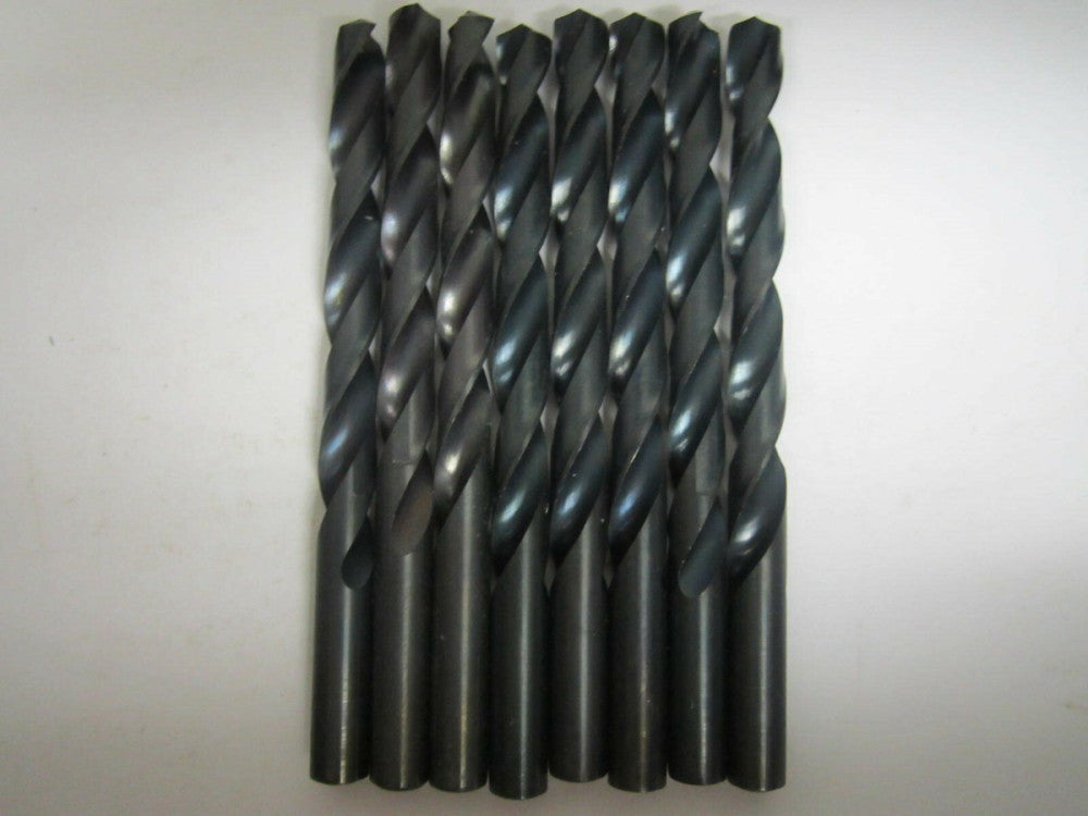 Michigan 10.00 mm x 5-1/8" HSS Oxide Coated Jobber Length Drill Bits - Lot Of 8 