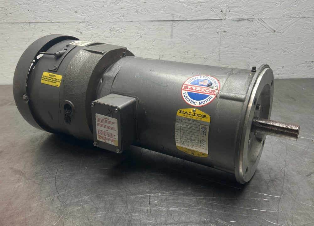 Baldor Motor VBM3615T 5hp 15-13.2/6.6 Amps 1725rpm w/ Stearns 1-087-031-25-DPG