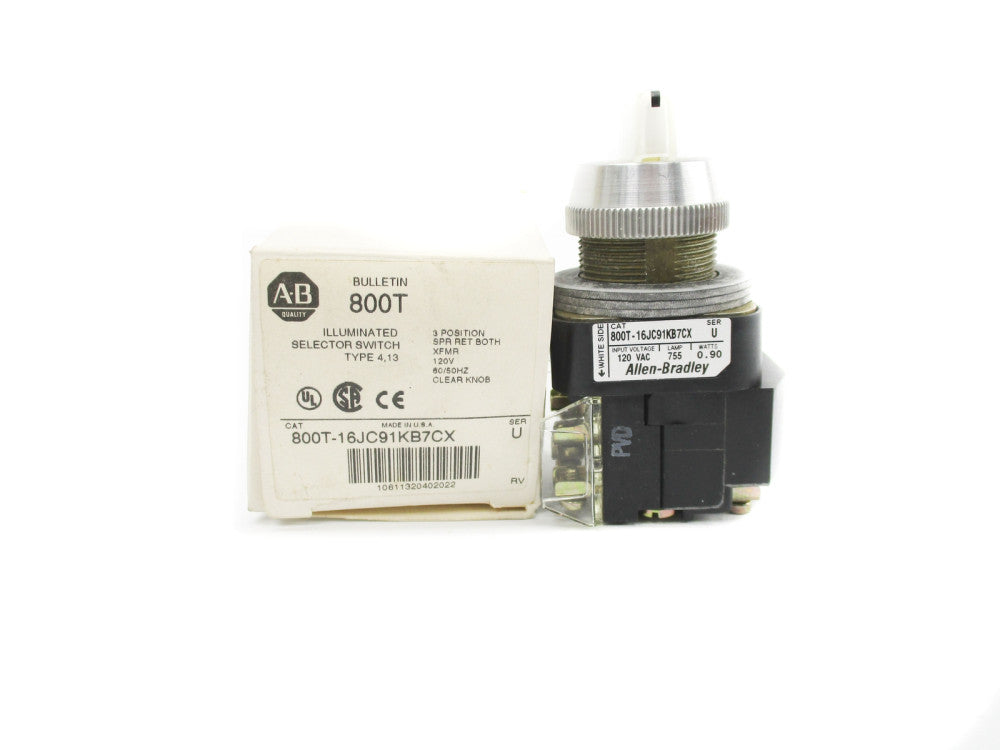ALLEN BRADLEY 800T-16JC91KB7CX SER. U (WH) NSMP