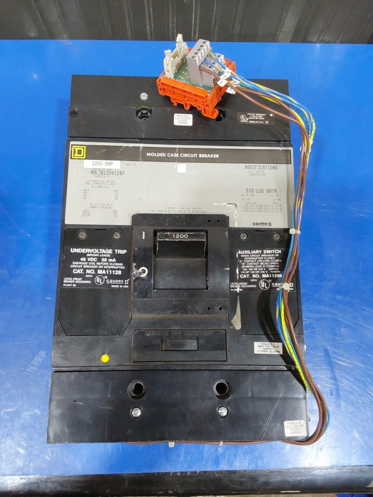 Square D MHL3612001287 Molded Case Circuit Breaker ~1200 Amp