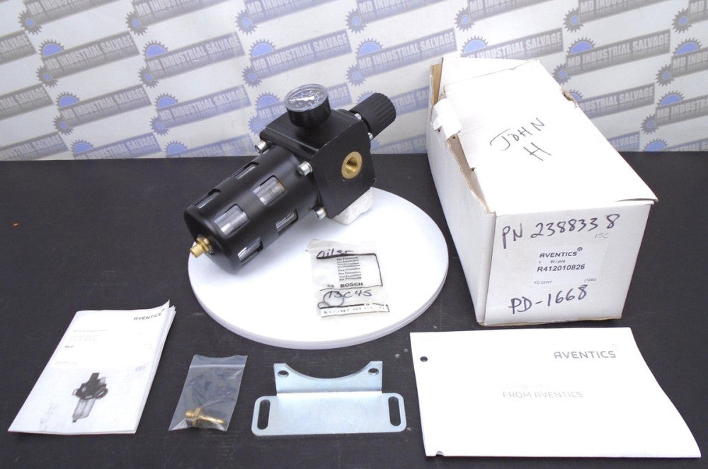 AVENTICS - R412010826 COMBI NLC Filter Regulator Lubricator - 7.3-145psi 1/2NPT