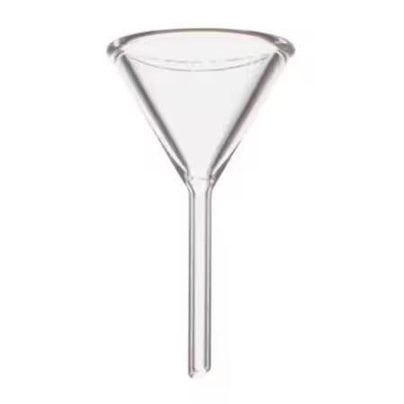 Zoro Select 29020-60 Funnel, Glass, Powder, Cone, Ptfe, Pk24