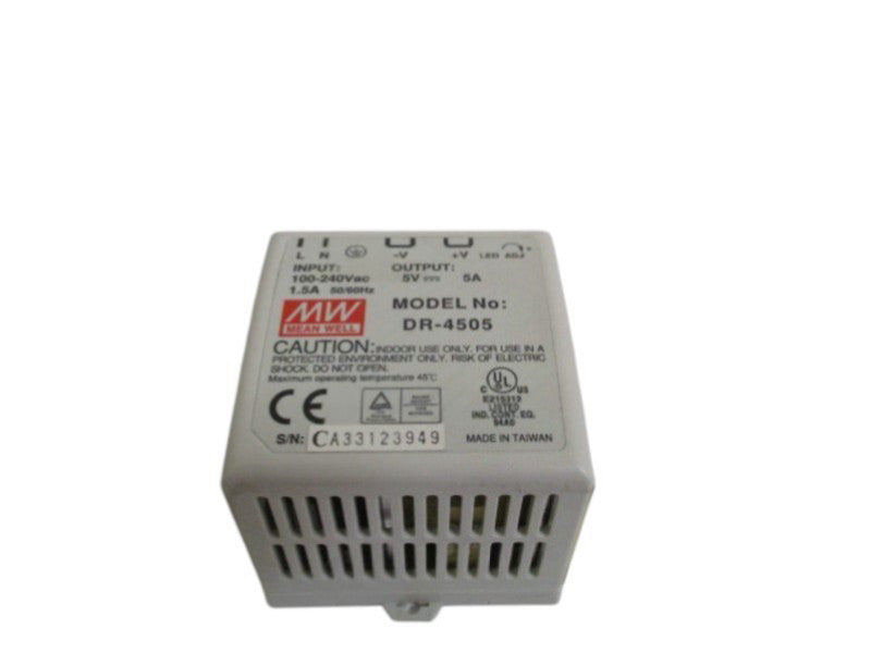 MEAN WELL DR-4505 DIN RAIL POWER SUPPLY UNMP