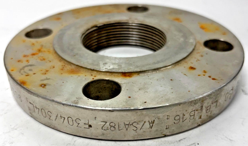 RAISED FACE FLANGE BLRF SIZE 2" 150LB B16 A/SA182 90321 CARBON STEEL STAINLESS