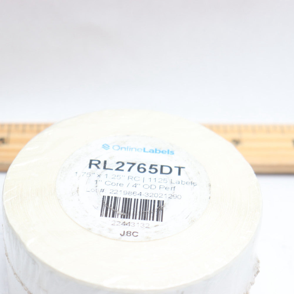 Online Labels Thermal Roll Labels 1.75" x 1.25" x 1" Core / 4" OD RL2765DT