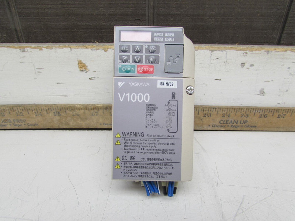 YASKAWA ELECTRIC CIMR-VA2A0001BAA , INVERTER DRIVE, 3pH/240V/ 1/8hp ,MAKE OFFER!