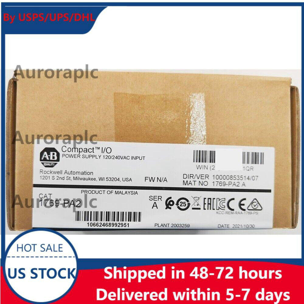 AB 1769-PA2 CompactLogix AC Power Supply Factory Sealed NEW US Stock US Free Tax