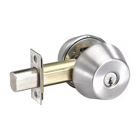 Assa Abloy Accentra D222 626 Sch C Deadbolt,Cylindrical,Satin Chrome Finish