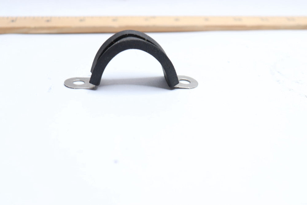 (4-Pk) Suspension Clamp Steel Rubber-Lined 25mm